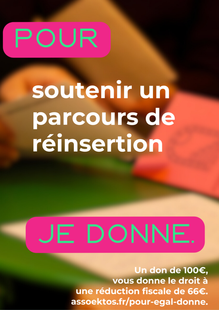 Pour soutenir un parcours de réinsertion, je donne